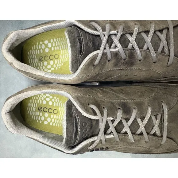 ECCO Biom Grip II Men's Trainers Shoes Size EU 44 US 10-10.5 Leather Gray