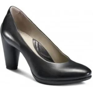 Ecco Black Sculptured 75 Leather Pump Heels NEW 10-10.5 / EU 41