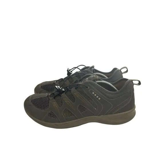 Ecco Men's Size 10 US 43 EU gray brown Mesh Outdoor Hiking Shoes