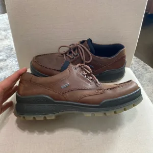ECCO Mens track 25 Gore-Tex waterproof hiking Leather Low shoes lace up 10 10.5
