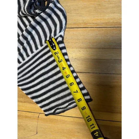 Eileen Fisher | 100%‎ Organic Linen Striped Crochet Quiet Luxury Shirt Dress, M
