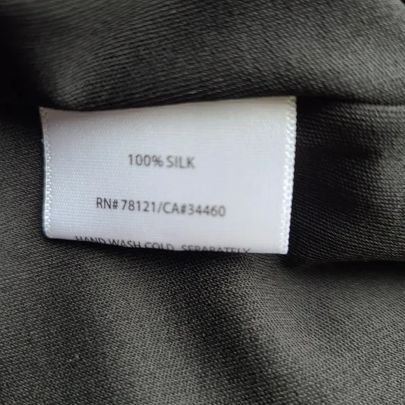 Eileen Fisher 100% Silk Maxi Dress Size Small