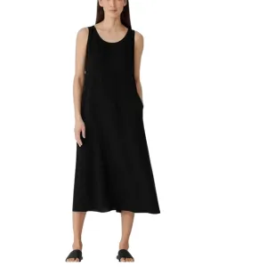 Eileen Fisher 100% Silk Maxi Dress Size Small
