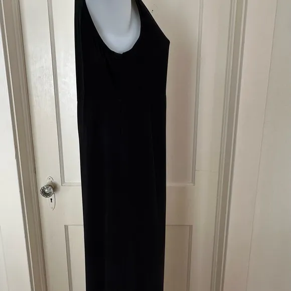 Eileen Fisher Black Silk Long Dress Size Small Minimalist Loose Elegant Fit
