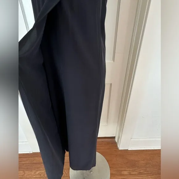 Eileen Fisher Black Silk Long Dress Size Small Minimalist Loose Elegant Fit
