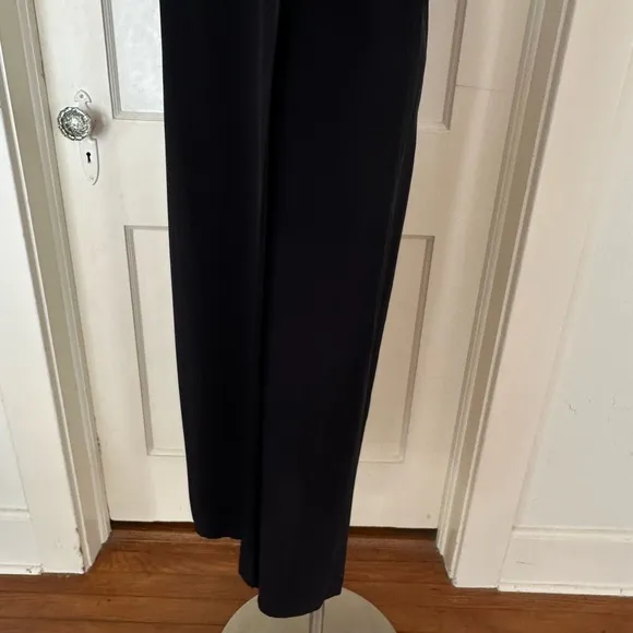 Eileen Fisher Black Silk Long Dress Size Small Minimalist Loose Elegant Fit