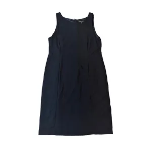 Eileen Fisher Black Sleeveless Sheath Dress Career Minimalist Size 14
