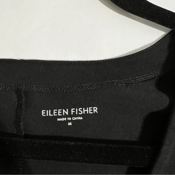 EILEEN FISHER Black Tunic Dress | Size M - Minimalist Stretch