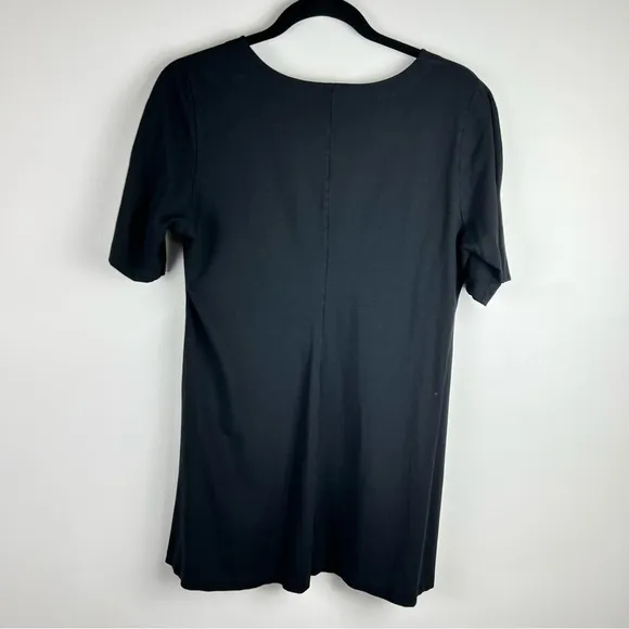EILEEN FISHER Black Tunic Dress | Size M - Minimalist Stretch