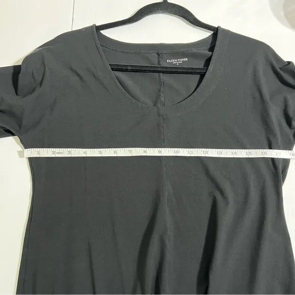 EILEEN FISHER Black Tunic Dress | Size M - Minimalist Stretch