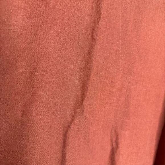 Eileen Fisher Brown Shift Dress Medium Organic Linen Minimalist Relaxed Fit