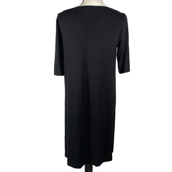 Eileen Fisher Elbow sleeve knee length dress women’s S/P