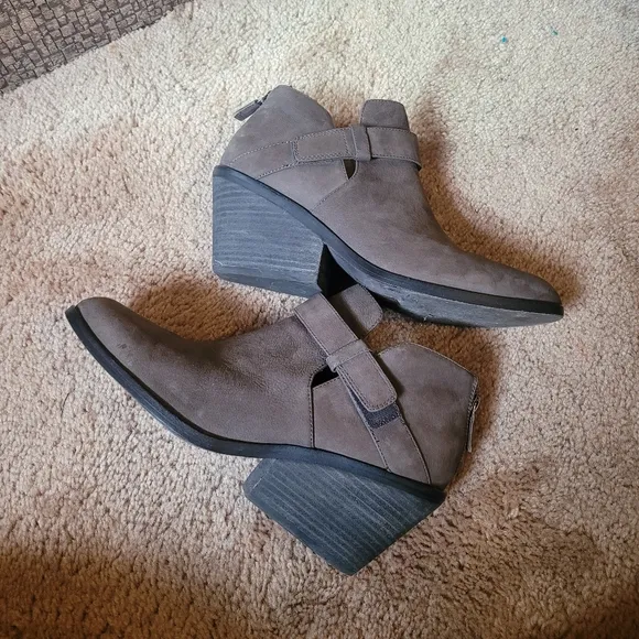 Eileen Fisher‎ Ives Tumbled Nubuck Bootie Women Size 9  Ankle Boots