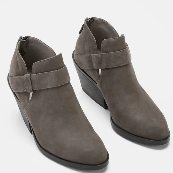 Eileen Fisher‎ Ives Tumbled Nubuck Bootie Women Size 9  Ankle Boots