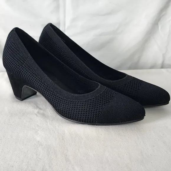 Eileen Fisher Knit Pumps Comfortable Black Size 8.5