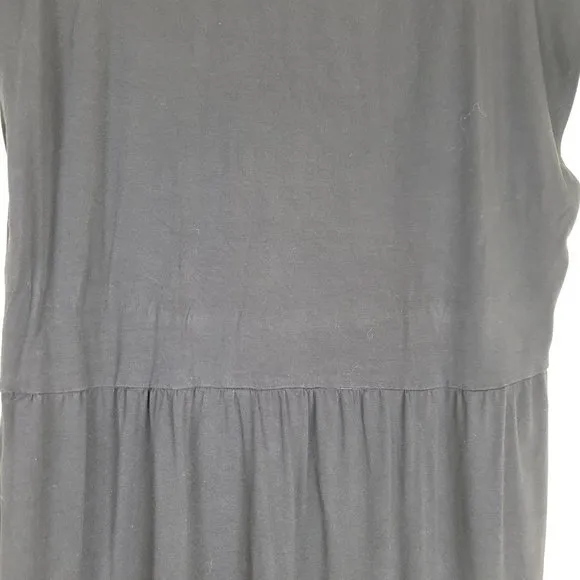 Eileen Fisher Minimalist Stretch Fine Jersey Tiered Dress