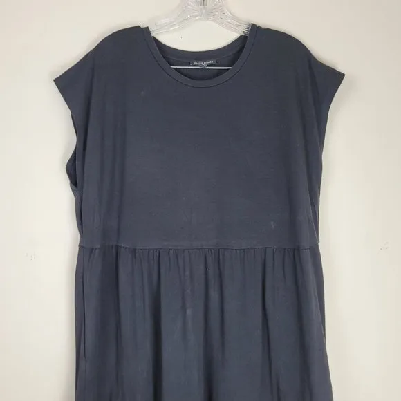 Eileen Fisher Minimalist Stretch Fine Jersey Tiered Dress