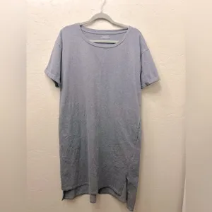 Eileen fisher organic cotton midi neutral minimalist t-shirt dress 1X casual