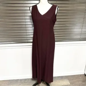 Eileen Fisher sleeveless dress brown medium