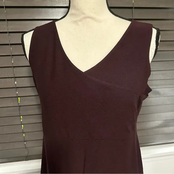 Eileen Fisher sleeveless dress brown medium