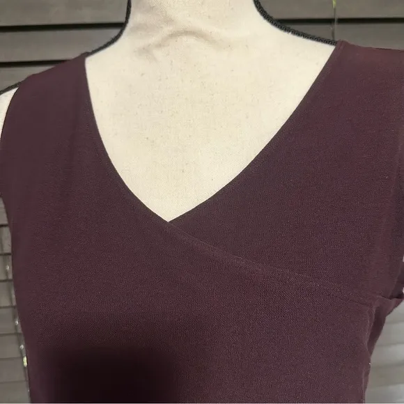 Eileen Fisher sleeveless dress brown medium