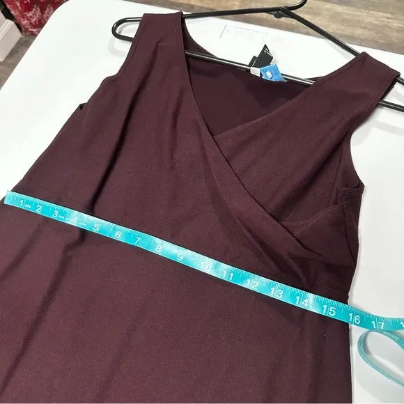 Eileen Fisher sleeveless dress brown medium