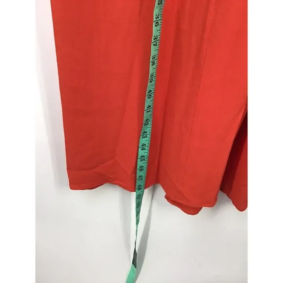 EILEEN FISHER Sleeveless MAXI DRESS MINIMALIST LAGENLOOK Size XXS Orange
