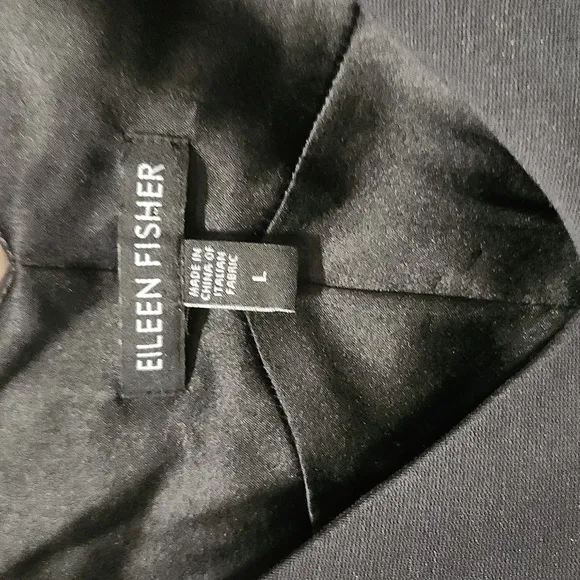 Eileen Fisher sleeves lantern dress, gray, lined, L