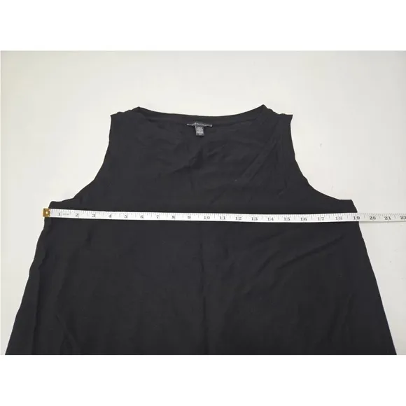 Eileen Fisher Viscose Stretch Jersey Dress Sleeveless Quiet Luxury Size S Womens