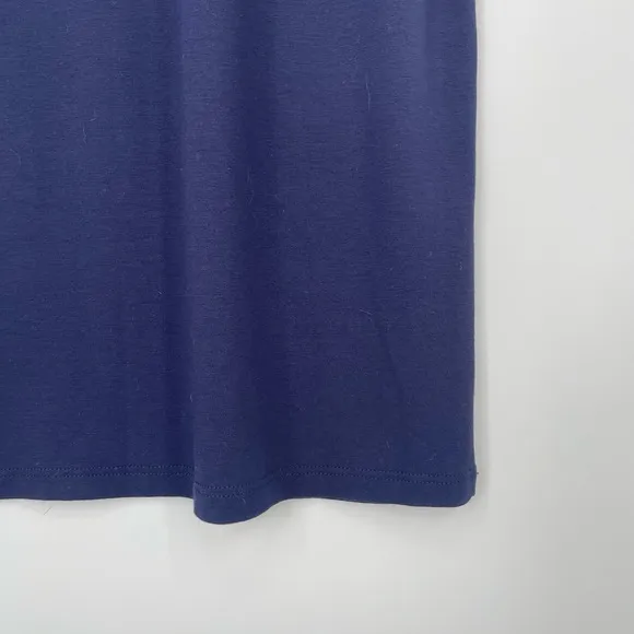 Eileen Fisher Womens Navy Sleeveless Old Money Quiet Luxury Maxi Dress XXS