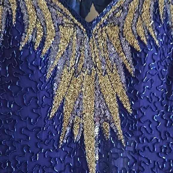 Elegant Blue Gown by Blacktie Oleg Cassini