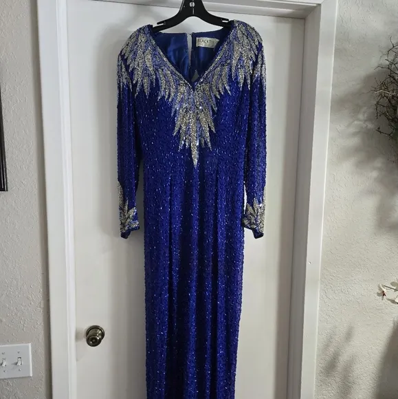 Elegant Blue Gown by Blacktie Oleg Cassini