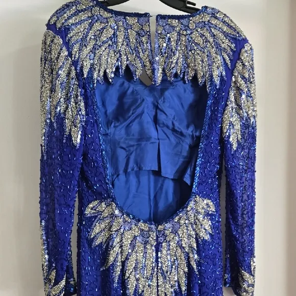 Elegant Blue Gown by Blacktie Oleg Cassini