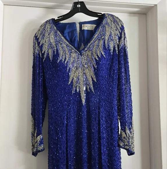 Elegant Blue Gown by Blacktie Oleg Cassini