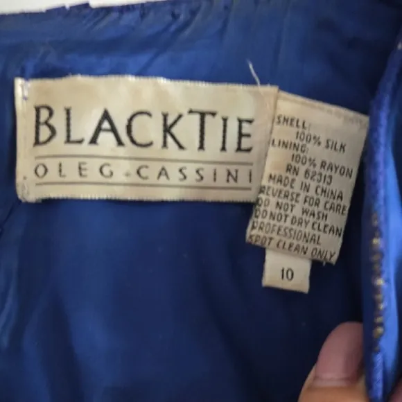Elegant Blue Gown by Blacktie Oleg Cassini