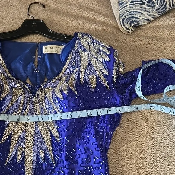 Elegant Blue Gown by Blacktie Oleg Cassini