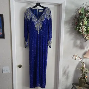 Elegant Blue Gown by Blacktie Oleg Cassini