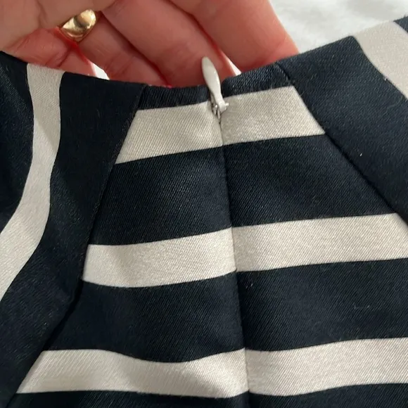 Eliza J Dress 12  Stripe Fit &amp; Flare Party Cocktail Wedding Luxury