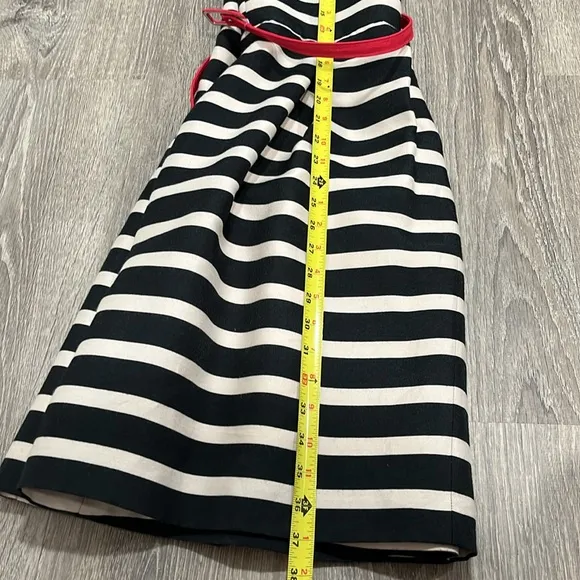 Eliza J Dress 12  Stripe Fit &amp; Flare Party Cocktail Wedding Luxury