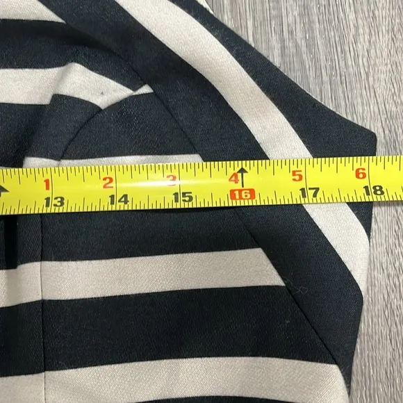Eliza J Dress 12  Stripe Fit &amp; Flare Party Cocktail Wedding Luxury