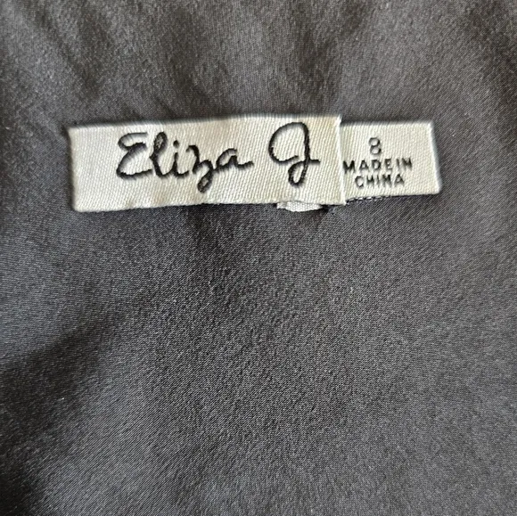 Eliza J Little Black Dress Slip Sz 8 Mini Minimalist Y2K Cocktail Date Night