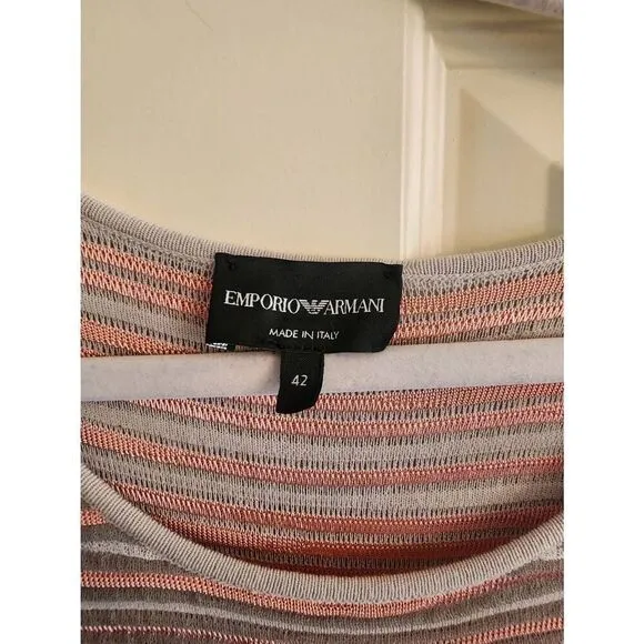 Emporio Armani Multicolor Tubular Knit Dress  size 42