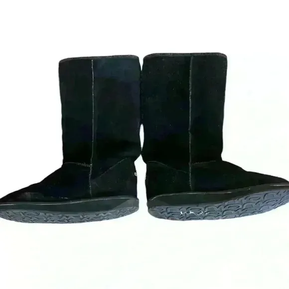 EMU Australian Brontë High Boot Black Unisex Merino Wool Lined Size 8