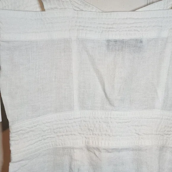 Equipment Josefina Button Up White Linen Midi Dress Size 2 Minimalist Summer