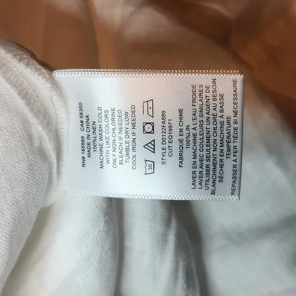 Equipment Josefina Button Up White Linen Midi Dress Size 2 Minimalist Summer