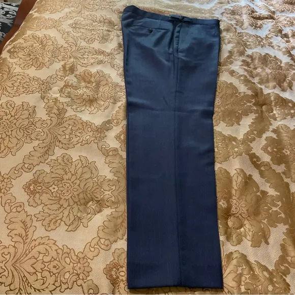 Ermenegildo Zegna Men’s Wool Dress Pants, Blue, Real Designer Luxury! 36” X 34”