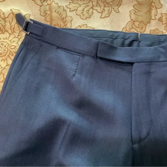 Ermenegildo Zegna Men’s Wool Dress Pants, Blue, Real Designer Luxury! 36” X 34”