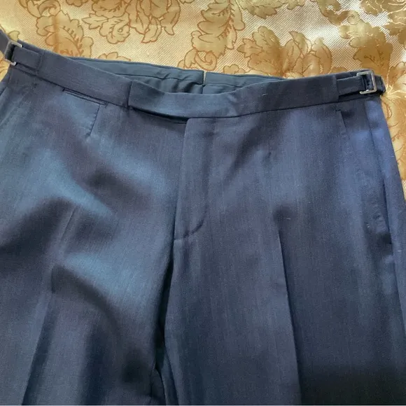 Ermenegildo Zegna Men’s Wool Dress Pants, Blue, Real Designer Luxury! 36” X 34”
