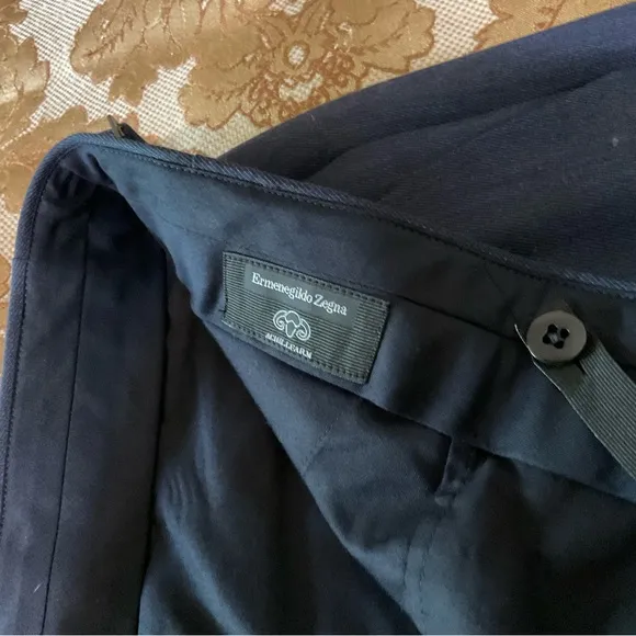 Ermenegildo Zegna Men’s Wool Dress Pants, Blue, Real Designer Luxury! 36” X 34”