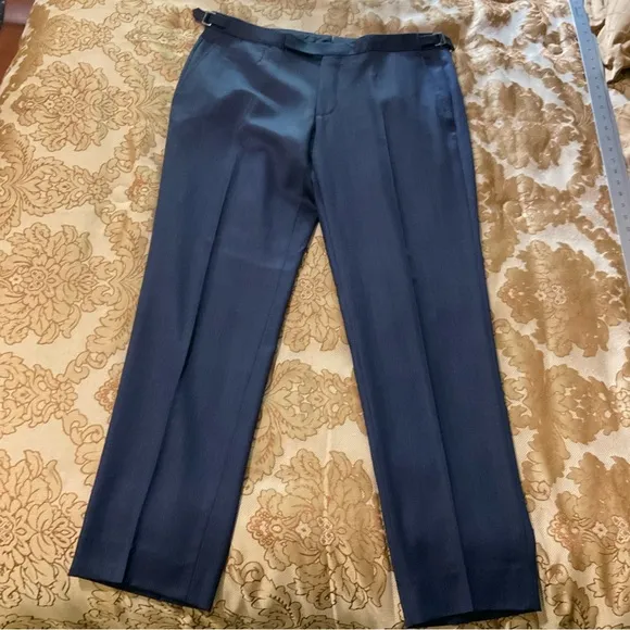 Ermenegildo Zegna Men’s Wool Dress Pants, Blue, Real Designer Luxury! 36” X 34”